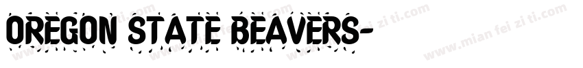 OREGON STATE BEAVERS字体转换